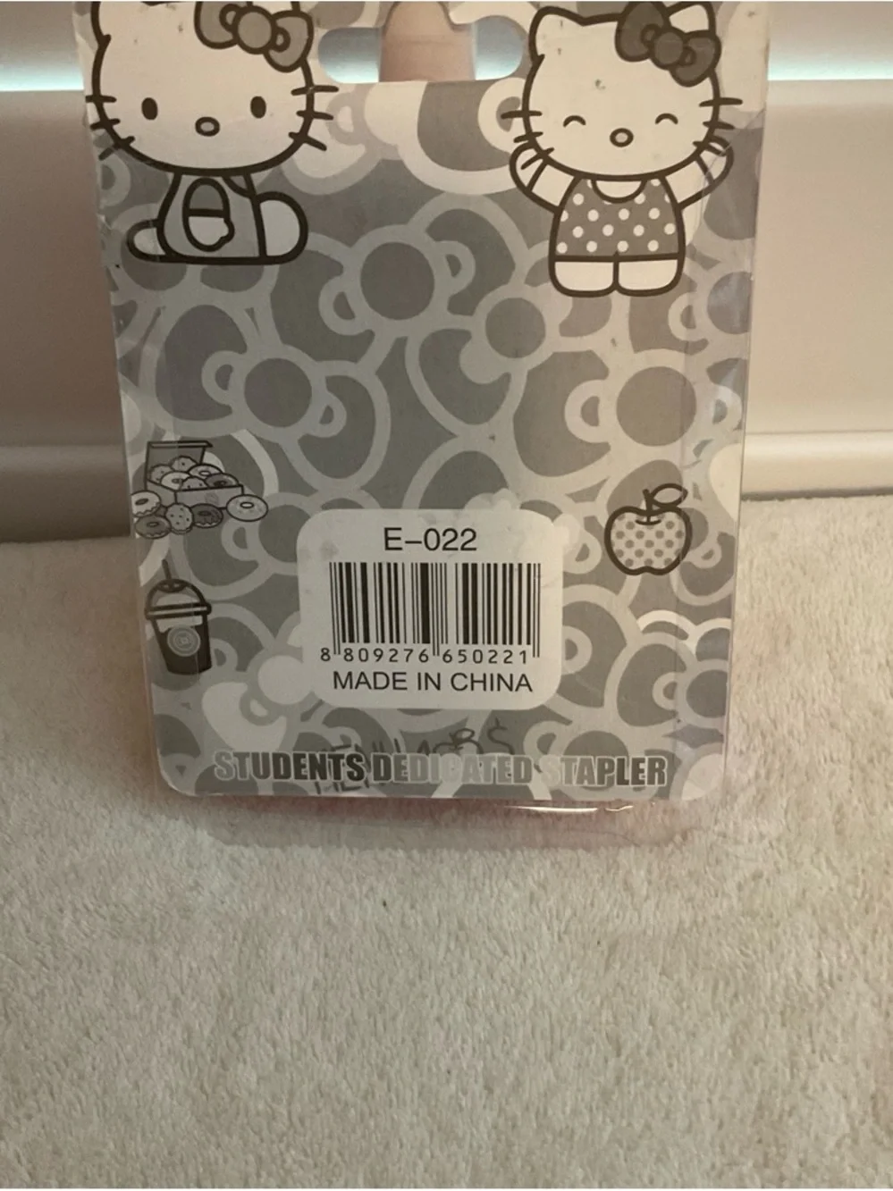 Hello Kitty Pink Mini Stapler with Decorative Card
